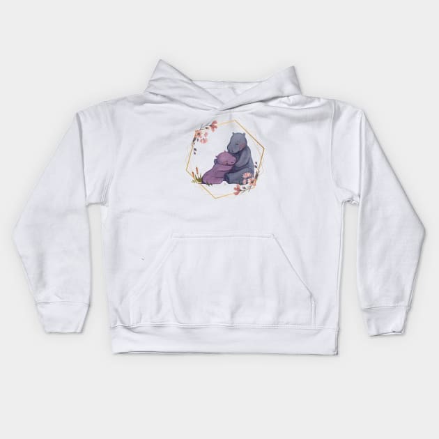 Hippynest Hippo Kids Hoodie by NICHE&NICHE